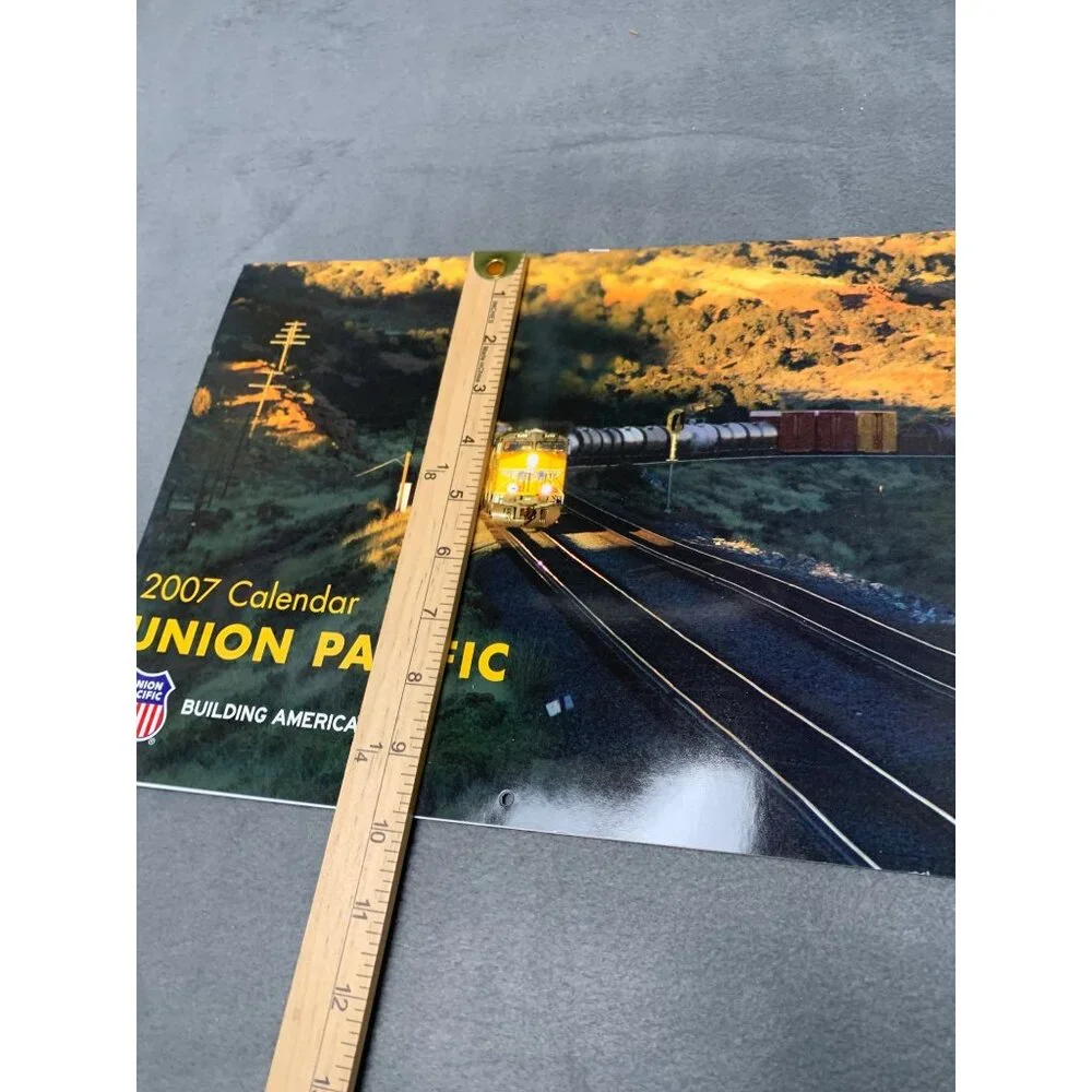 Union Pacific 2007 Train Locomotive Calendar Collectible Vintage Railway Photogr